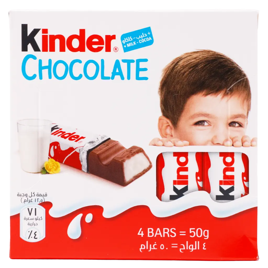 كيندر شوكولاتة 4قطع