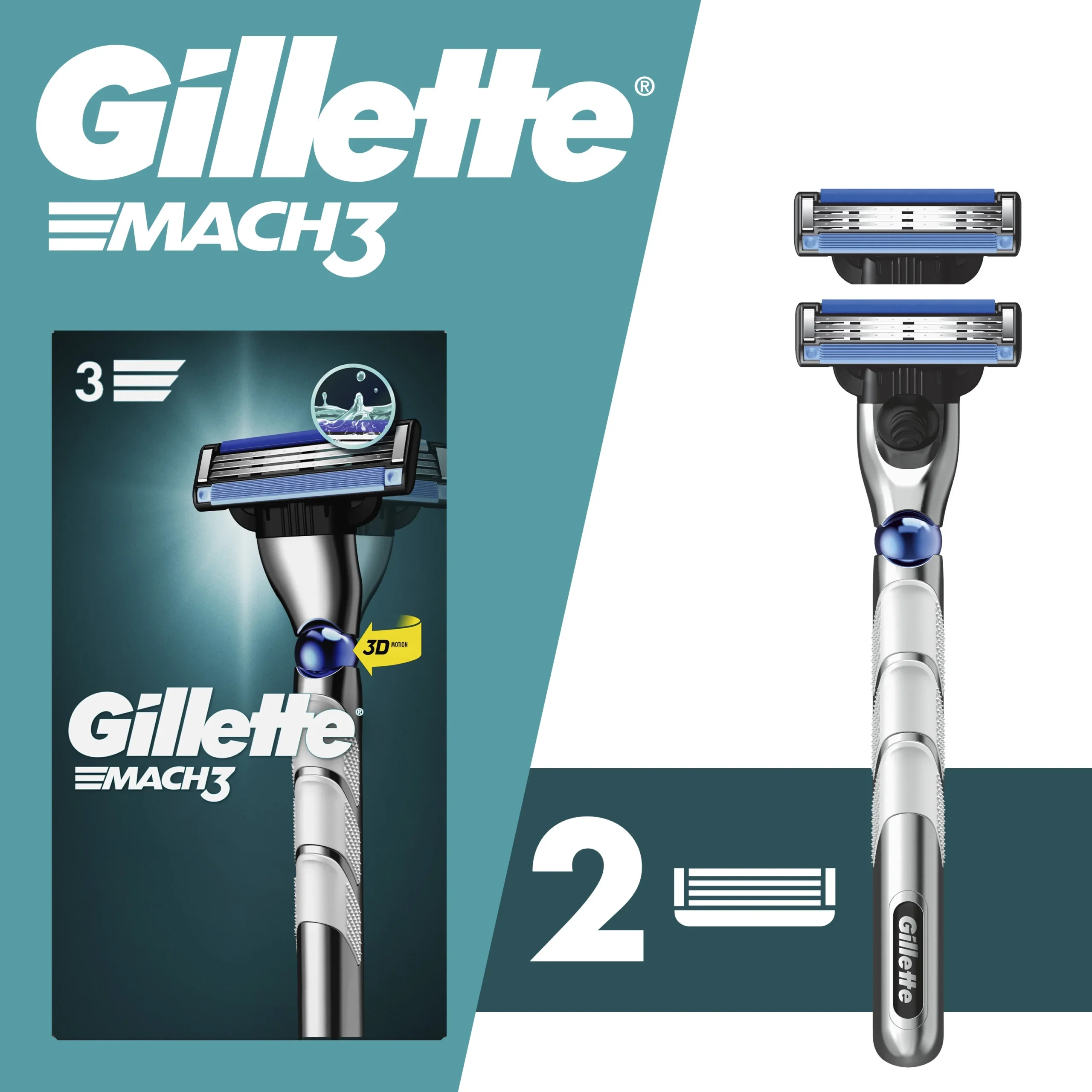 شفرات حلاقة gillette mach3