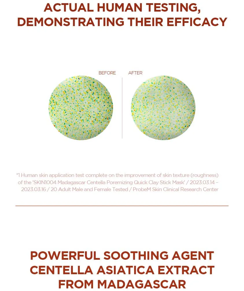 SKIN1004 - Madagascar Centella Poremizing Quick Clay Stick Mask