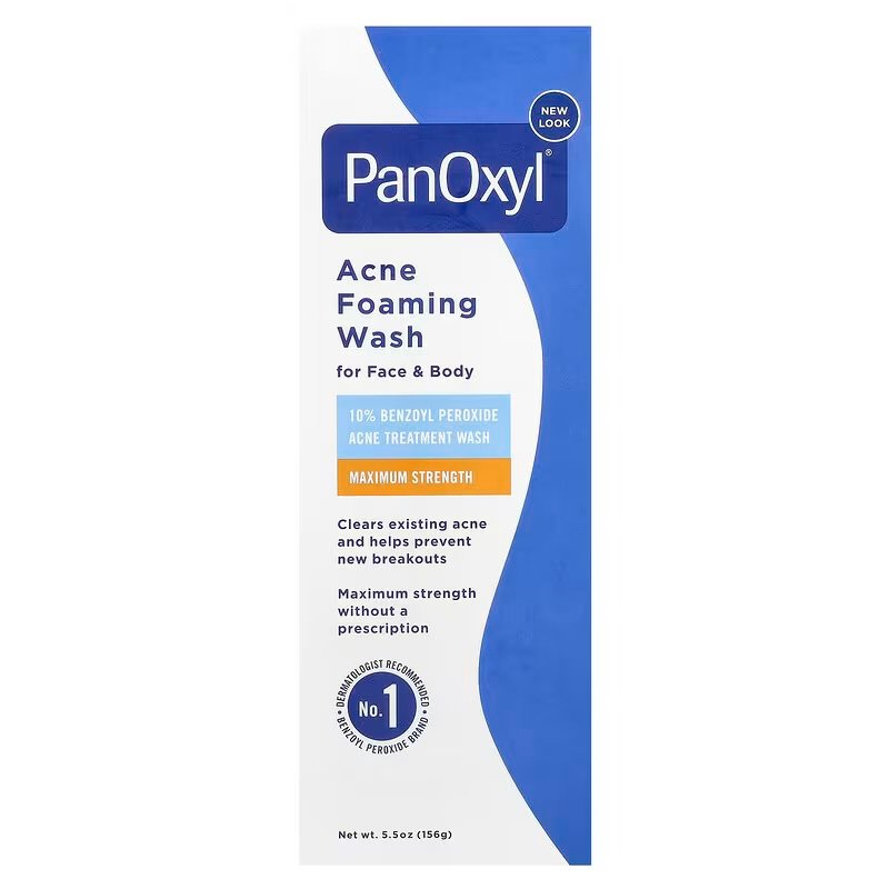 PanOxyl, Acne Foaming Wash, For Face & Body, Maximum Strength, 156 g