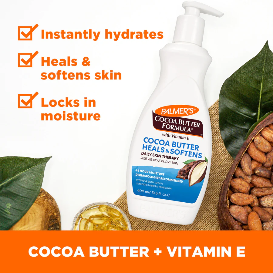 Palmer's, Cocoa Butter Formula® with Vitamin E, Heals & Softens Daily Skin Therapy, 13.5 fl oz (400 ml)