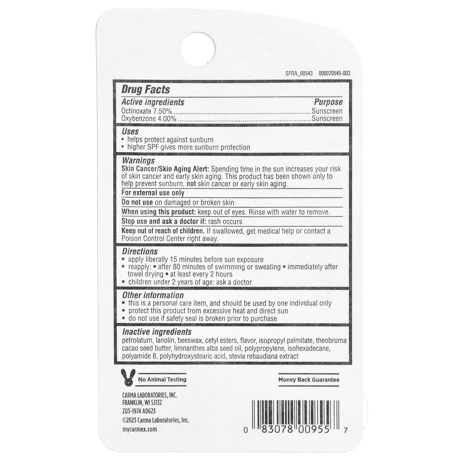 Carmex, Daily Care®, Moisturising Lip Balmمرطب شفاه , SPF 15, Fresh Cherry, 10 g (0.35 oz)