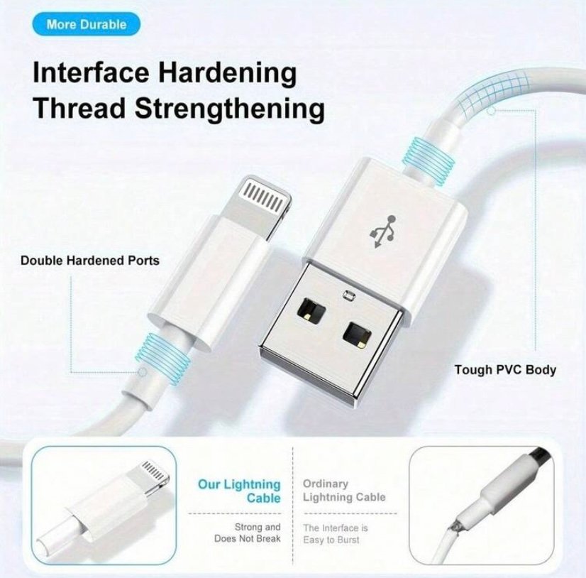 سلك Lighting+USB A