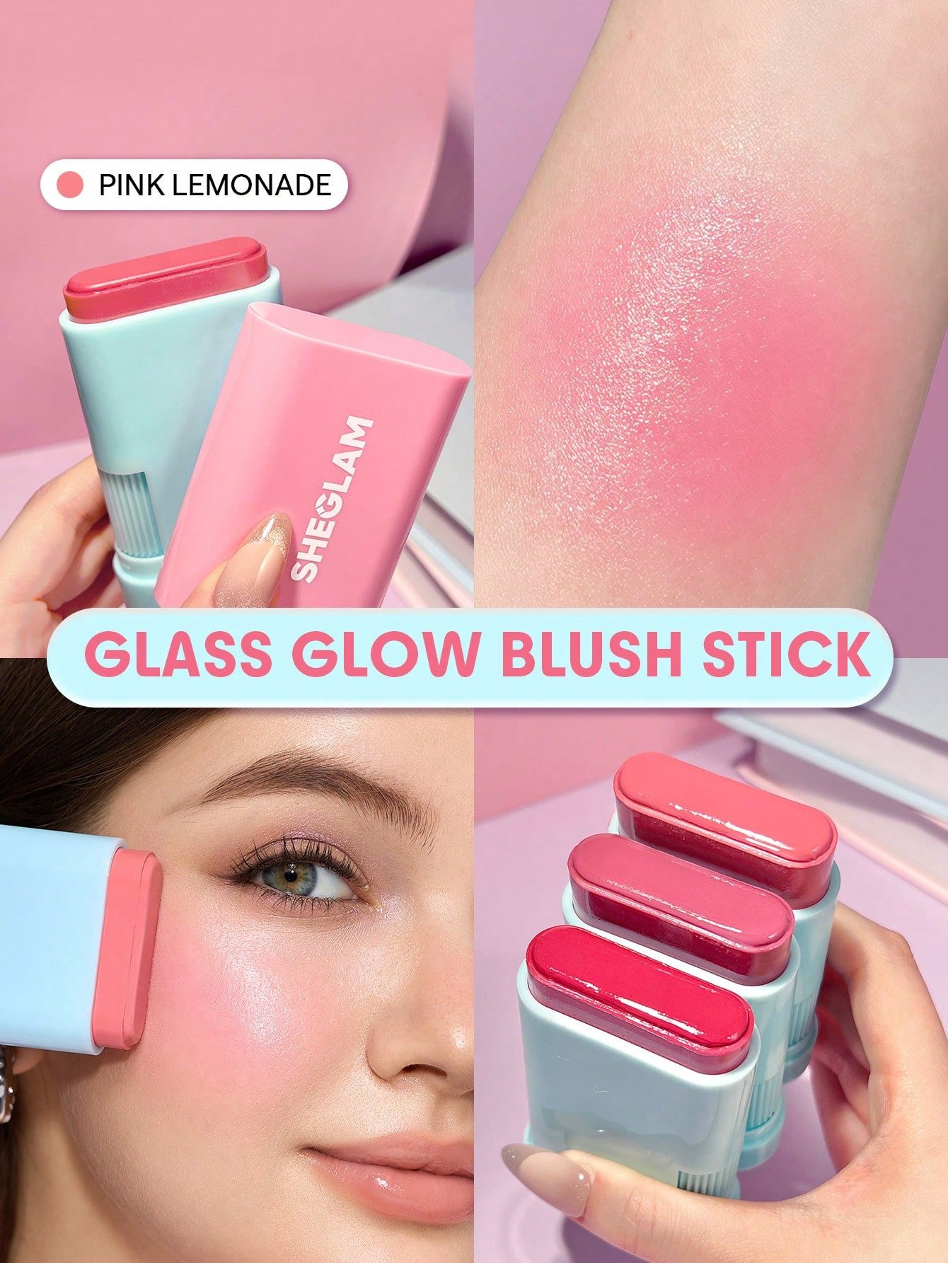 جلاس جلو بلش ستيك- Sheglam Glass Glow Blush Stick