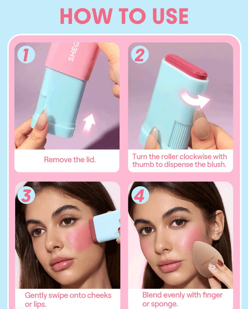 جلاس جلو بلش ستيك- Sheglam Glass Glow Blush Stick