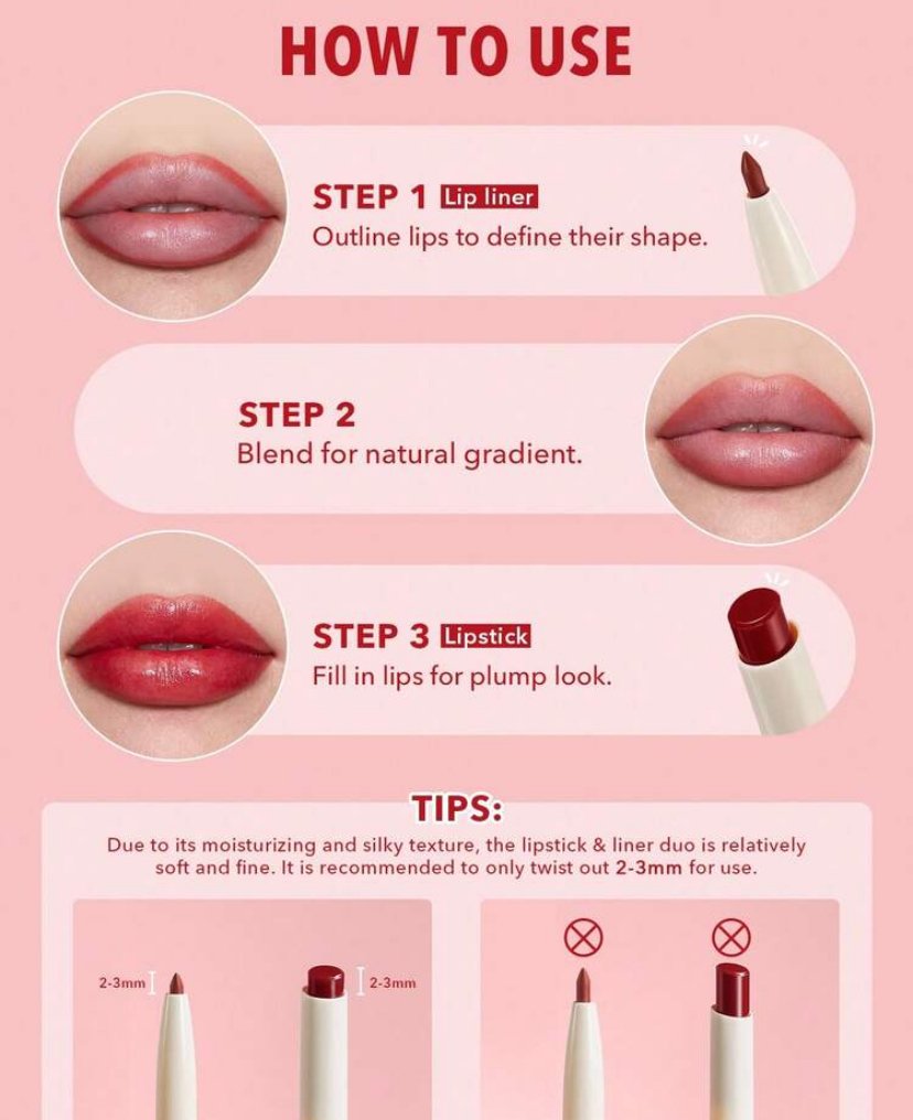 جلام 101 تنت ليبستيك و ليب لاينر-SHEGLAM Glam 101 Lipstick & Liner Duo