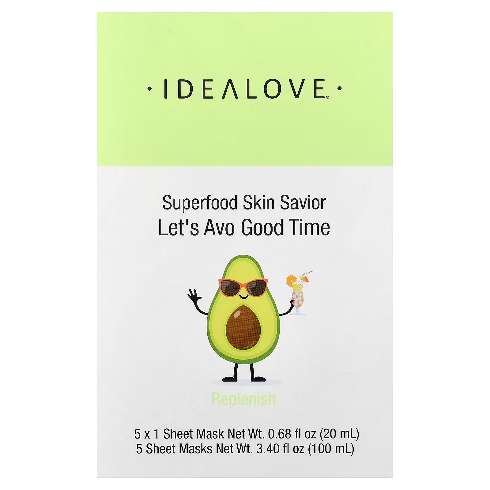 Idealove-ماسك مرطب غني بخلاصة الافوكادو قطعة واحدة