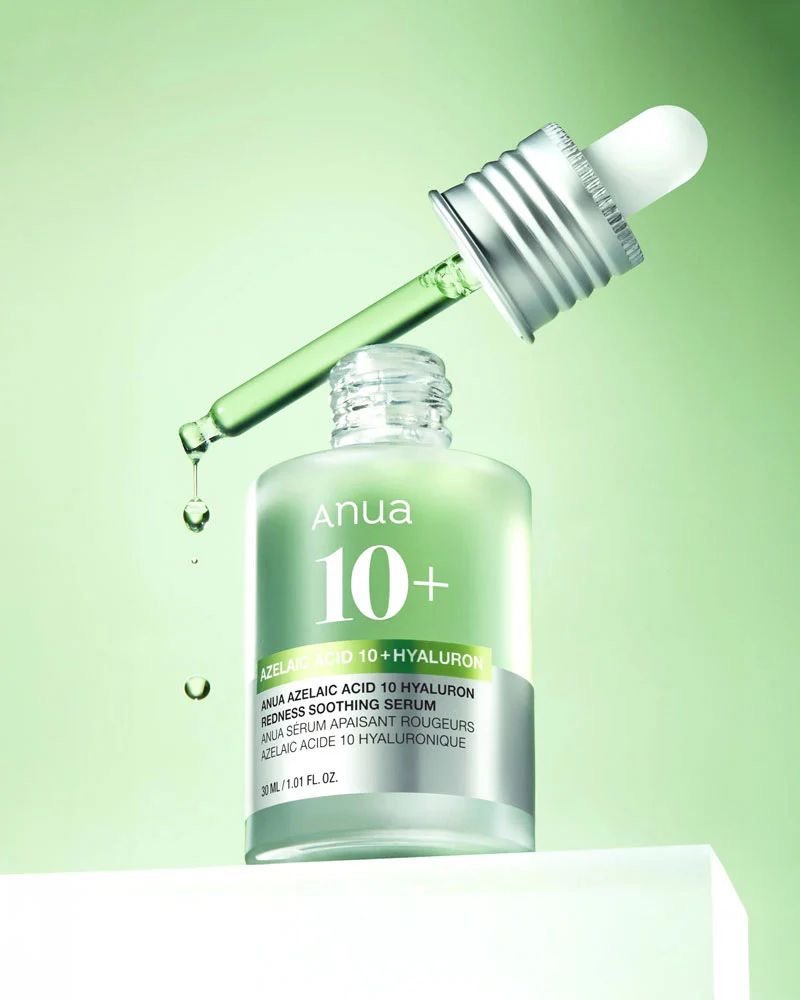 Anua - Azelaic Acid 10 Hyaluron Redness Soothing Serum -أنوا‏, مصل مهدئ للاحمرار من حمض (30 مل)