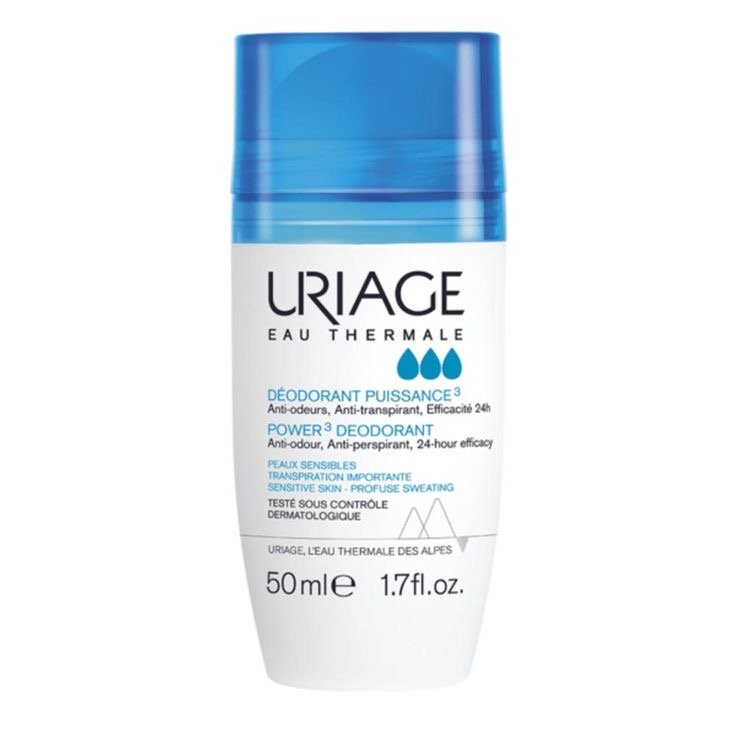 URIAGE DEODORANT POWER 3 ROLL-ON 50 ml - مزيل عرق رول أون من يورياج قوة 3، 50 مل