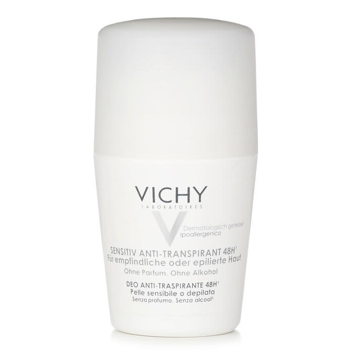 Vichy 48H AntiPerspirant Deodorant Sensitive or Waxed Skins Roll-on 50ml -فيتشي مانع التعرق 48 ساعة 50 مل